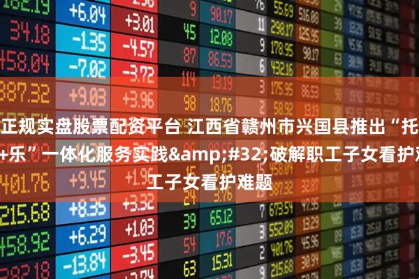 正規(guī)實盤股票配資平臺 江西省贛州市興國縣推出“托+學(xué)+樂”一體化服務(wù)實踐 破解職工子女看護(hù)難題